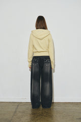 bt hood zip up (yellow)