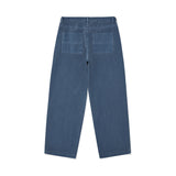 ラッチテーパードツイルパンツ / Washed blue