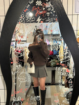 オーバーサイズオフショルダーチャンキーセーター