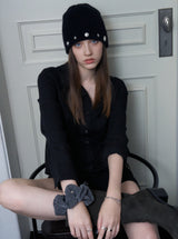 FROST BUTTON BEANIE