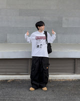 エスカングラフィックロングスリーブTシャツ
