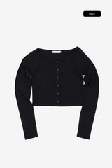 Lorric cropped button tee