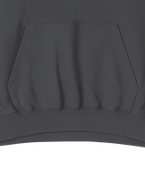25FW BASIC LOGO NAPPING HOODIE CHARCOAL