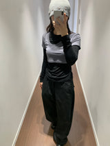 バックフリップサテンスラックス (2color)