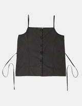 [SET] Bolero Shirt + Strap Sleeveless Top
