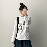 Dunk American Flag レタリング 長袖Tシャツ