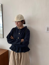 リューコンチェックフリルショートジャケット