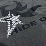 Flame Star Layered Long Sleeve T Pigment Charcoal