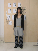 PLEATS MIDI ONE-PIECE (GREY)