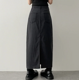  Sundy Charlang Cool Denim Long Skirt [Short & Basic Selection] Lyocell Fabric