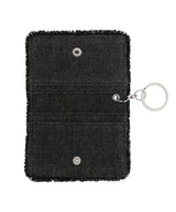 RAWCUT WASHED DENIM WALLET BLACK(CV2EFUAB61A)