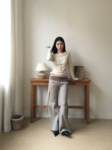 Folding cargo bootcut pt