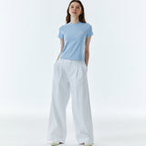 Shape Logo Slim Span T-Shirt Sky Blue