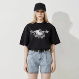 Silver Apple T-shirt (Black)
