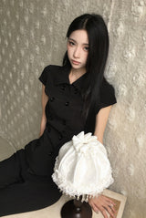 26SS★ [ EEUN MADE ] Rosette Button Top