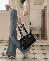 Tar wide denim pants