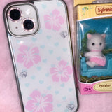 Aloha gal phone case (mint) - silver epoxy