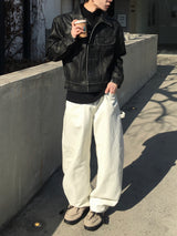Siren Curved Cotton Wide Pants 2C