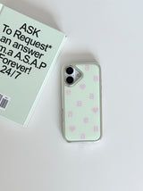 NEW LOGO Mint Pink Silver Epoxy Case