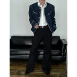 [S/S] Navy twist tweed jacket