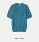 [Unisex] Summer boucle half knit(4color)