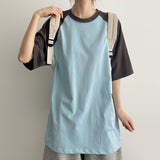 ラット カラーラグラン半袖Tシャツ (5 colors)