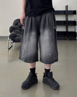 Dera Side Snap Bermuda Denim Pants