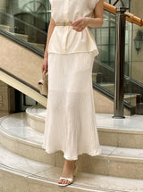 Roan Open Collar Cap Sleeve Blouse