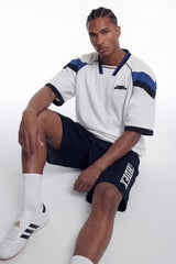 Sporty Color Block Half Jersey Short Sleeve