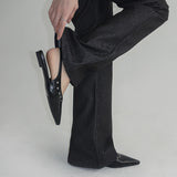 [Adborn] Herringbone Bootcut Cotton Pants - 3Color