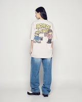 25FW AC BEAR GRAFFITI SHORT SLEEVE T-SHIRT LIGHT GRAY
