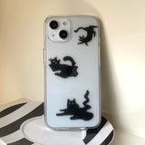 スリーブラックキャットフォーンケース