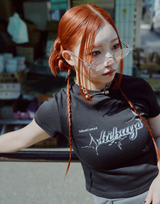 BENNY × Miseki SEOUL スパークルグラフィックショートスリーブ_ブラック