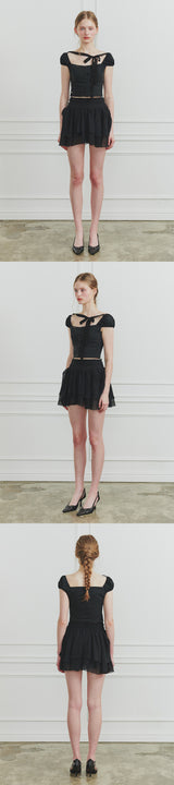 WENDY RIBBON BLOUSE black