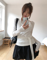 コリンホルターレイヤードストラップ長袖Tシャツ