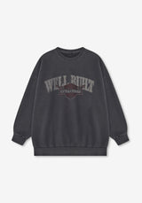 MN WELL BUHT プリンティングピグメントスウェットシャツ