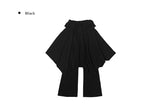 26SS★ [MADE/Skirt+Pants SET] Forin Bootcut Pants Unbalance Shirring Flare Layered Skirt