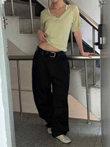 Dyeing panel wide pants(3color) 