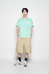 25SS ミックスタイプグラフィックスショートスリーブTシャツ エメラルドグリーン
