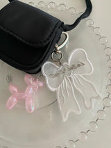 RIBBON BUBBLY KEYRING (PINK)
