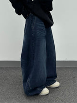 ワックスバルーンデニムパンツ