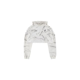 クロップダメージスウェットシャツ (WHITE)