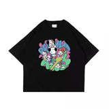 PEANUT STAIN - Fakenut Stain Fighting Black Boxy Oversized Tshirt