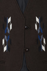 Navajoエンブロイダリーベスト (brown)