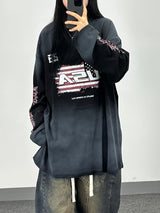USA dirty painting long sleeve