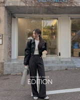 【MADE】No button Wide slacks
