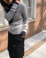 Luhan Ribbed Round Knit