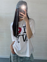 Luv NY クロップドTシャツ