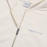 24FW BASIC BIO WASHING HOODIE ZIP UP CREAM