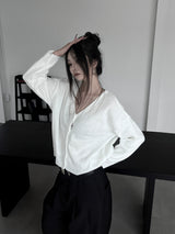 minimal basic knit cardigan (2color)